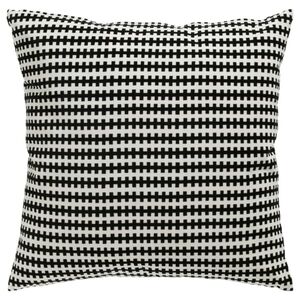 Set Of 2 IKEA Stockholm Cream and Black Geometric Modern Accent Pillow Covers